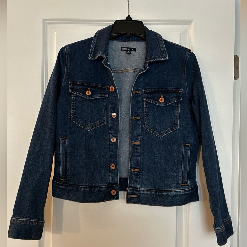 J. Crew Merchantile dark denim jacket XS